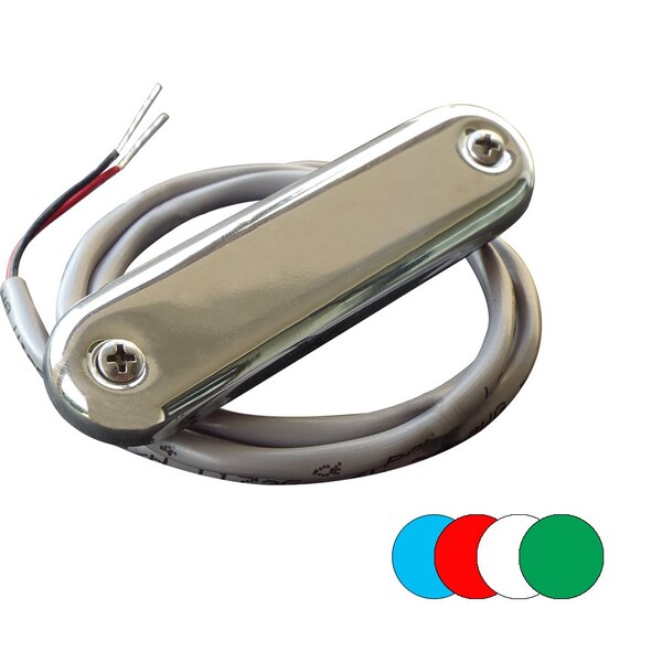 Shadow-Caster Led Lighting Shadow-Caster Courtesy Light w/2' Lead Wire - 316 SS Cover - RGB Multi SCM-CL-RGB-SS-4PACK - main